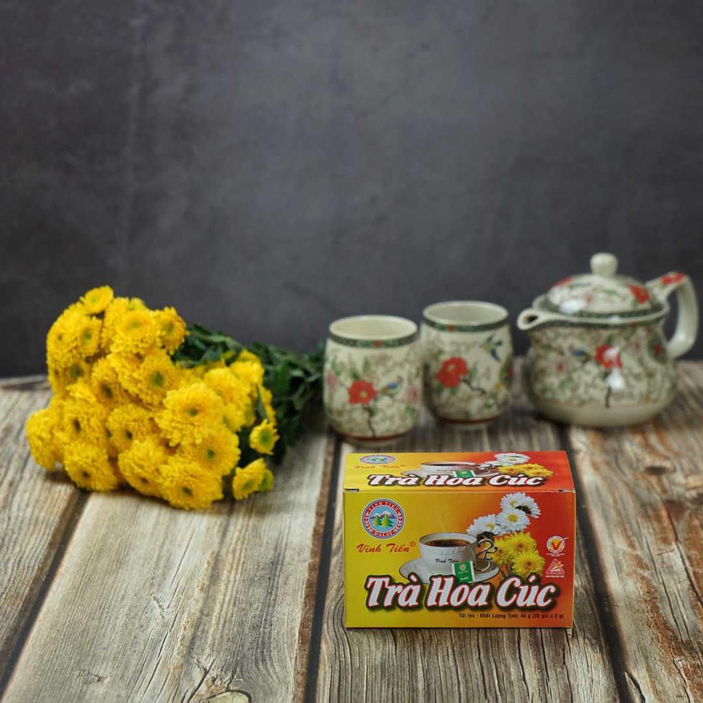Trà hoa Cúc túi lọc hộp 20 Trà hoa Cúc túi lọc hộp 20